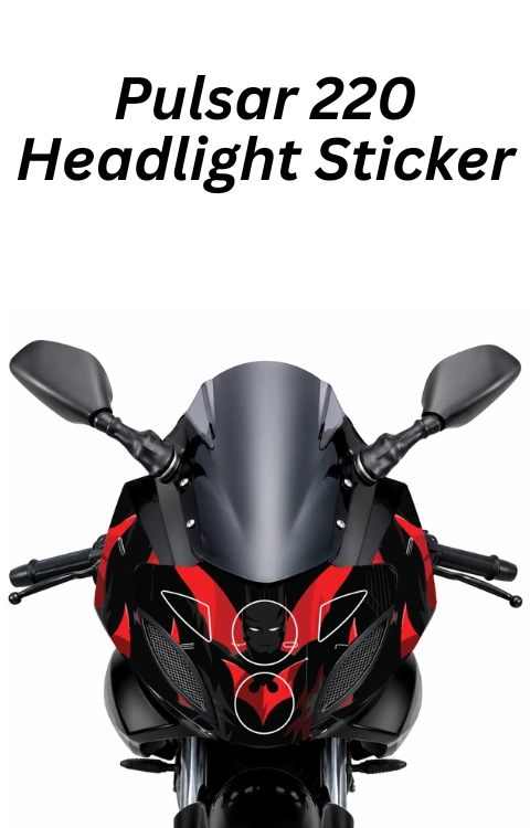 Pulsar 220 Headlight Sticker | Made in Premium Gloss Vinyl with FPF (Fade Protection Film), Waterproof, Precut Sticker, Pack of 1